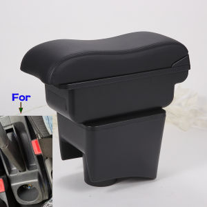 For Volkswagen POLO Armrest Box For VW POLO Mk5 6R Vento Car Armrest 2012-2018 Interior Car Storage box Curved Surface leather