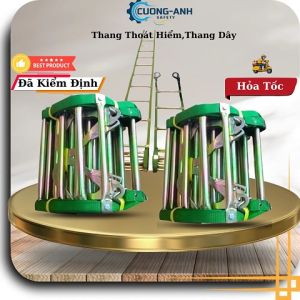 Thang dây 15m thang thoát hiểm sự cố thang dây cuộn tròn thang dây công trường thang cứu hộ cứu nạn phòng cháy chữa cháy thang dây thoát hiểm sự cố pccc 15m hàng đã kiểm định chất lượng cao giá rẻ Loại 1