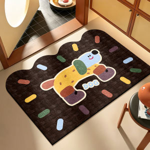 JIAYOUYA | Dopamine Cartoon Bathroom Mat Slip-resistant Water-absorbing