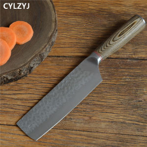 Professional Kitchen Knife Chef Knife Wooden Handle Japanese Nakiri Knife Meat Cleaver Butcher Knife Kitchen Knife Supplies