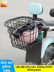 Waterproof Rear Electric Bike Basket for Small Ebikes