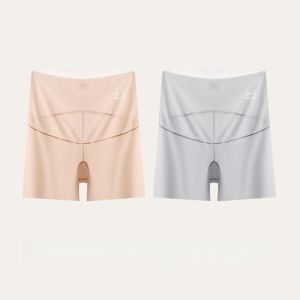 MiiOW | Ice Silk Safety Pants High Waist Ultra Thin Cat Woman Maternity Shorts Bottoming Tights Prevent Exposure Summer Loose Fit