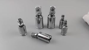 1/4" 3/8" 1/2" Universal Joint Set 360 Deg Rotary Head Ratchet Angle Extension Bar Socket Adapter Bendable Adapter Socket Tools