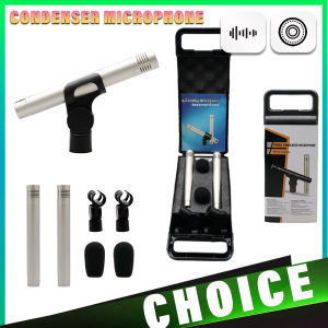 48V condenser microphone Piano Instrument Recording Microphone instrument microphone cardioid instrument mic with clamp mount