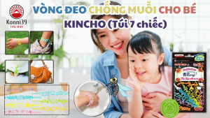 (TÚI 7 CHIẾC) VÒNG ĐEO CHỐNG MUỖI CHO BÉ kINCHO - HIỆU QUẢ MỘT VÒNG GẦN 10 TIẾNG