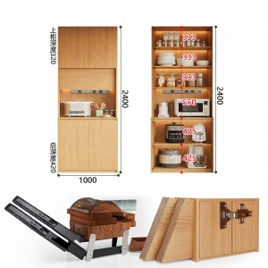 Oak Wood Style Solid Wood Storage Cabinet
