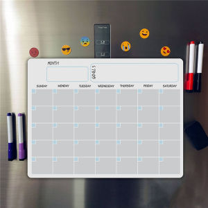 A3 Magnetic Weekly Monthly Planner Whiteboard Fridge Magnet Flexible Daily Message Drawing Refrigerator Bulletin Board