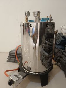SETRIKA UAP BOILER LAUNDRY KAPASITAS 25 LITER 2 KEPALA SETRIKA !!!
