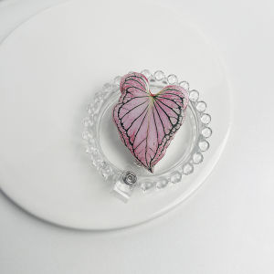 New style Tropical plant leaf Retractable Badge Holder Reel Exhibition Enfermera Student Boy Name Card Girl Use Chest Card