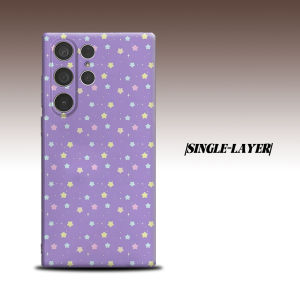 pastel star pattern For Samsung Galaxy S26 S25 S24 A56 A36 Dual Layer Luxury Fashion Full Lens Protective Case