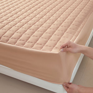 New Waterproof Breathable Fitted Sheet Deep Pocket Mattress Cover Soft Microfiber Elastic Anti-slip for Twin Full Queen King Bed