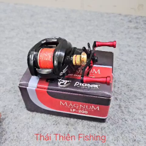 Máy Câu Ngang Pioneer Magnum LP200 LP201 Tay Trái/Phải Drag 5kg Tặng Dây PE2 Máy Câu Lure Cá Lóc