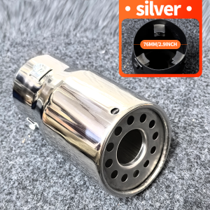 Car Exhaust Muffler Tip for 09-10 RAV Prado Highlander CRV Vitara Pajero Stainless Steel Muffler Tip Pipe Car Exhaust Pipe