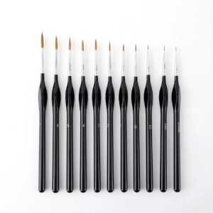 11Pcs Set Of Triangular Grip Gouache Watercolor Acrylic Oil Painting Brushes Tracing Hook Line Chinese Painting Brushes