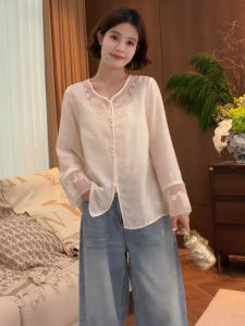 SHIMO | Elegant Casual Chinese Style Blouse Sun Protection