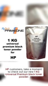 Universal HP Premium Black Toner Powder - 1 KG (1000 grams) - Compatible with HP Monochrome Printers - Grade A Quality - 90% Cost Savings