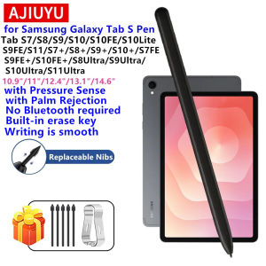 AJIUYU | For Samsung Galaxy Tab S Pen with Eraser Palm Rejection Stylus for Galaxy Tab S11 Ultra S10 Lite S9 FE S7 S8 Touch Pen Pencil