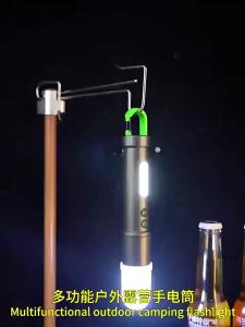 Đèn Pin LED Công Suất Cao Có Thể Sạc Lại USB C Đèn Tín Hiệu Di Động Dùng Cho Đèn Pin Làm Việc Cắm Trại Khẩn Cấp Ngoài Trời