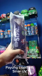 My Style TM 1526A Gold UV Umbrella Size 19\\\" 5 fold for Boys - Payung Lipat Manual Anti Sinar UV