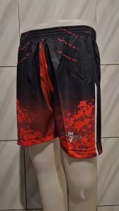 Celana Volly Volleyball Full Printing Terlaris Biru Kuning Gedung