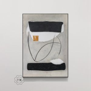 Modern Abstract Art Decorative Painting Large Format Black And White Entrance Restaurant Wall Art Living Room Decor Moran Color