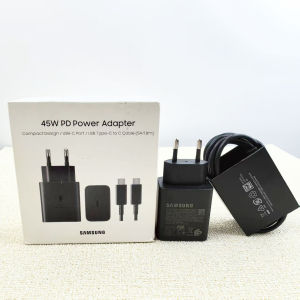 Samsung | Samsung C55 A54 A55 A56 S25 Ultra 45W PD Charger EU/US/UK Super Fast Charge Adapter For Galaxy S24 S23 FE Note20 F55 Tab S9+ S8+
