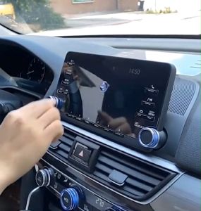 ZLWR DENZA D9 ระบบควบคุมส่วนกลางนำทางฟิล์มกันรอยฟิล์มกันรอยหน้าจออุปกรณ์ตกแต่งภายในรถยนต์อุปกรณ์ดัดแปลง ฟิล์มนิรภัยเพชรใสเป็นพิเศษ