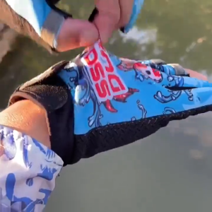 Cycling Gloves Men Summer Three Finger Cut Gloves for Fishing Sun Protection Male Anti-Slip Drive Breathable Thin Gloves