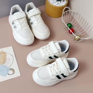 Future seeds light weight  skate shoes for kids girls  casual white rubber shoes for kids size 27-38