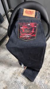 CELANA JEANS PRIA RAW DENIM SELVEDGE ACCENT HANDMADE DENIM HIGH QUALITY 28 - 40 ART TARANTULA