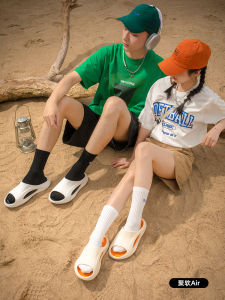 Yijia 2025 New Sport Slippers Womens Summer Anti-slip Deodorant Indoor Outdoor Couples Slippers Men Breathable Slip-on Shoes