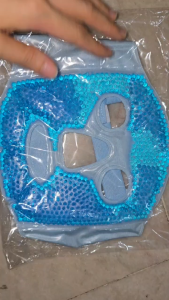 Chito8 Reusable Cooling Ice Face & Eye Mask Reusable Gel Beads Hot Cold Compress for Puffy Eyes Migraine Relief Pressure Relief Skin Care and Stress Relief