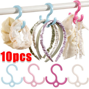 10/5Pcs Multifunctional Double Hook Clothes Hat Hooks / Dopamine Windproof Hanging Hanger Rack / Connectable Plastic Storage Hook / for Scarf Underwear Belt
