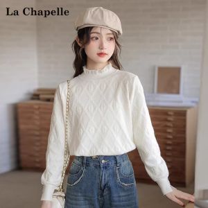 La Chapelle | Áo Sweater Cổ Tròn Phong Cách Pháp Fairy Fresh