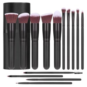 14PCS Makeup Brush Set Soft Fluffy Foundation Contour Concealer Lip Eyeshadow Blending Brushes for Women Cosmetic Beauty Tools