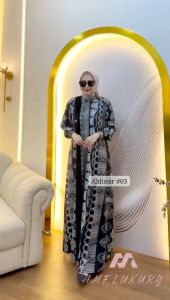 Dress jumbo Aldinar 03/Gamis syari jumbo/Dress pesta kondangan/baju muslim wanita terkini/Gamis jumbo LD 110