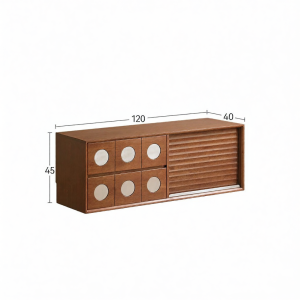 WEISHA | Bauhaus Mid-Century Solid Wood TV Cabinet
