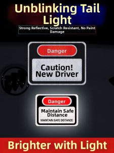 NBM | Night Visibility Distance Warning Scratch Cover Car Reflective Stickers