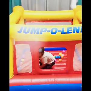 INTEX 48260 Square Bouncing Pool Jumping Trampoline Jumping Fun Toy Inflatable Bouncers Ball Pool Castle