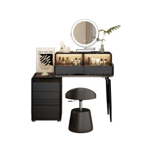 ZUNTONGGE | Compact Bedroom Dressing Table Bedside Unit with Mirror