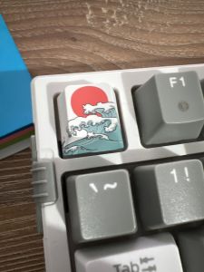 2 Pcs Esc + Space Bar Coral Sea Keycap OEM Height Pbt Cherry Sub - 6.25u Key For Diy Mechanical Keyboard