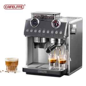 Cafelffe Dual Boiler System Barista Pro 20Bar Bean to Espresso Cafetera Coffee Machine with Full Kit for Cafe Hotel Restaurant 58MM