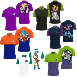 Áo Thun Nam Mùa Hè 2022 Dragon Ball in 3D in Kỹ Thuật Số Tay Ngắn Phong Cách Nhật Bản Thời Trang Thường Ngày Rộng Rãi