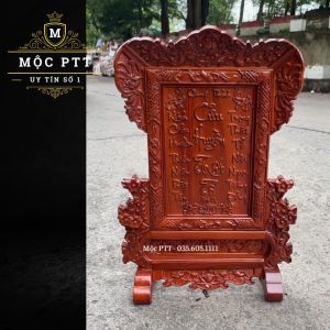 Bài Vị Cửu Huyền Thất Tổ gỗ Hương Đá kích thước Ngang 40 Cao 60 Cm