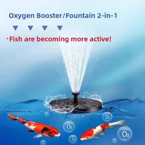 MONLEYTA | Solar Powered Automatic Fountain Oxygenator Rock Garden Water Sprinkler Fish Pond Outdoor Courtyard Mini Home Use Aquarium