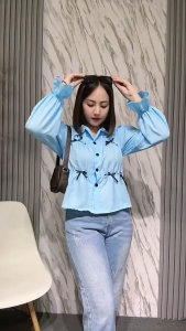 CLEA BLOUSE PITA COQUETTE /BLOUSE CLEA / KEMEJA KERUT PITA WANITA