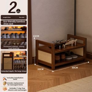 YONGJUE | Home Vintage Style Small Shoe Rack