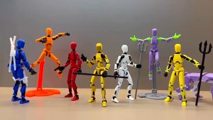 【New】Multi-Jointed Movable Robot 2.0 Decompression Multi-Jointed Movable Figures Lucky 13 Robot Action Figure Titan 13