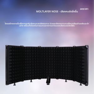 ฝาครอบกันเสียงไมโครโฟนสตูดิโอบันทึกเสียงสามประตูห้าประตูกันลมดูดซับเสียงและลดเสียงรบกวน