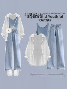 NUMEN BUTTON | Anti-aging Sun Protection Stylish Loose Set